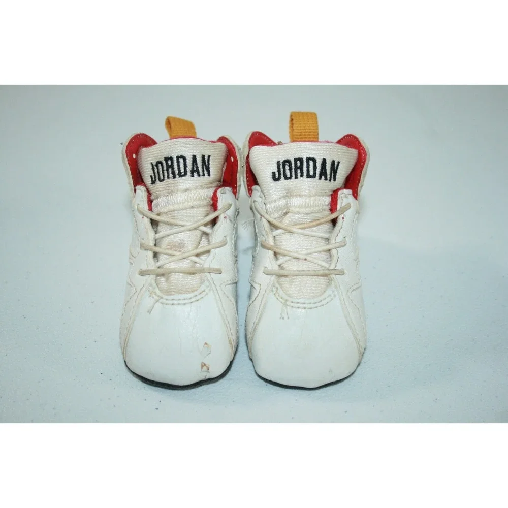 RARE Nike Air Jordan 7 Retro Baby/Infant Soft Bottom Crib Shoes Sz 2C 305076-101